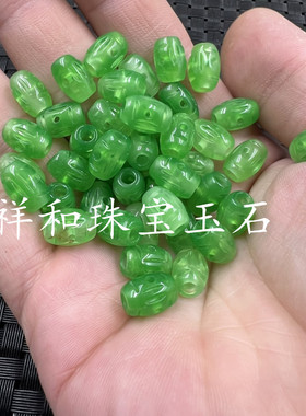 碧绿色路路通散珠配件珠子
