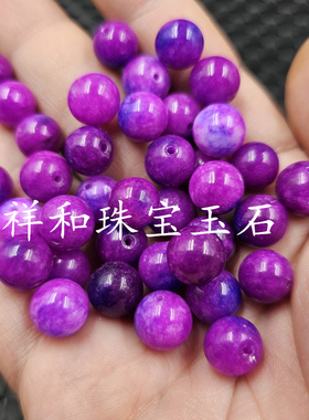包邮优化舒俱来圆珠玉石散珠