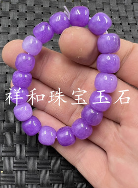 石英岩玉老型珠手链玉手串手饰