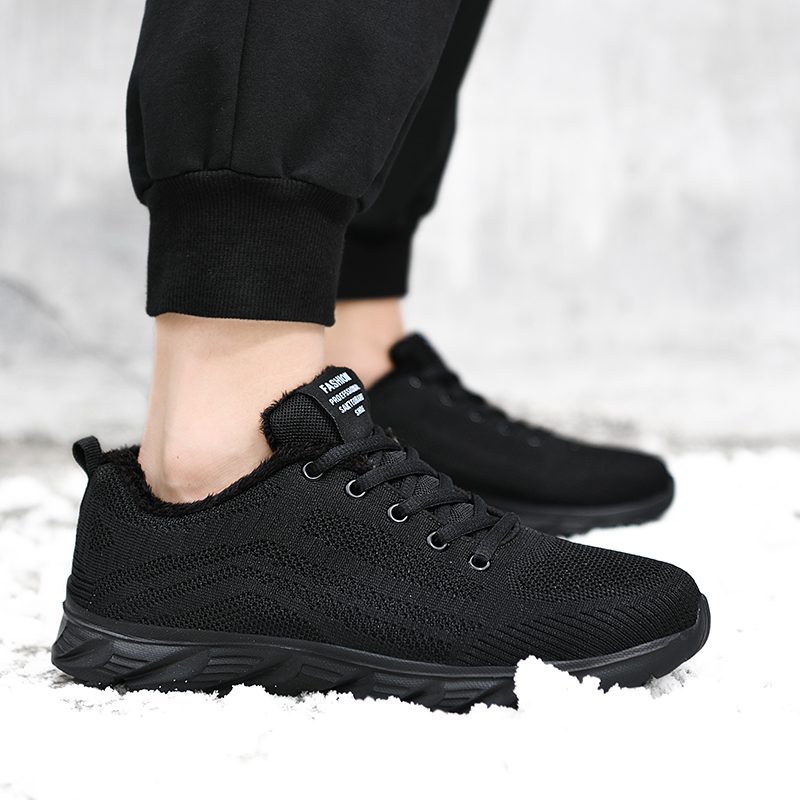 2025冬季正品断码清仓处理运动休闲鞋跑步鞋男鞋加绒保暖棉鞋潮鞋 - 图0