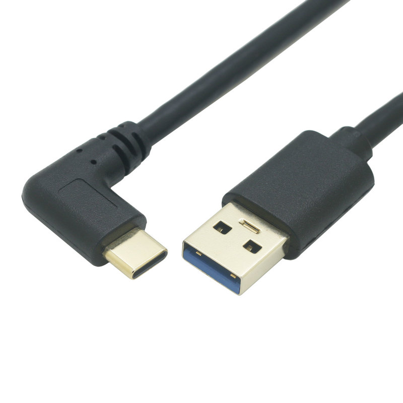 两面插双弯头tpye-c安卓充电线快充usb C手机tc短线0.25m车载typc超短行车记录仪电源线Type-c接口 - 图0