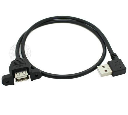 上下左右弯USB2.0公对母延长线 带螺丝孔 弯头USB公对母延长线可固定定制机箱数据线自由开孔DIYUSB带耳线 - 图2
