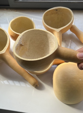纯天然葫芦瓢福禄瓢长杆木瓢厨房舀水勺复古摄影道具浇花养生米面