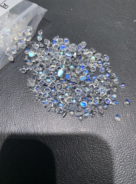 天然蓝月光水滴形裸石3×4 3×5 4×6 5×7 6×8未镶嵌戒面可定制