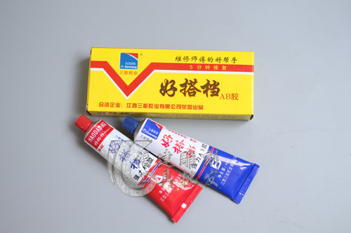 好搭档AB胶水根雕茶盘茶桌红木家具金属塑料裂缝修补胶水木缝虫眼 - 图0