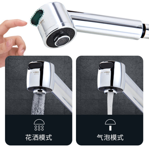 韩巨杉GSHYA51冷热混水可抽拉陶瓷阀芯水槽龙头可旋转厨房水龙头 - 图2