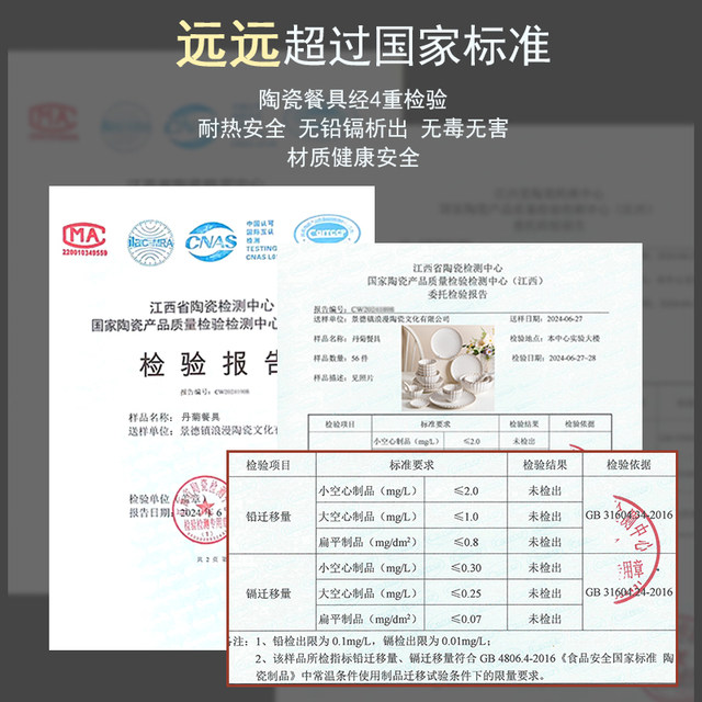 Sisin Sixin French Dandan chrysanthemum underglaze colored bowl and dish set household tableware set ceramic bowl and dish new household products