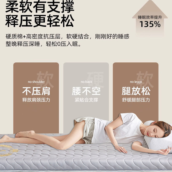Latex mattress padded student dormitory single 90x190cm winter and summer ice silk mat double-sided mat
