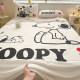 Printed latex mat three-piece summer season ice silk mat Snoopy air-conditioned soft mat machine washable 2026 new style