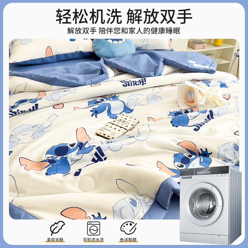 空调被夏凉被夏季2025新款儿童幼儿园午睡小被子薄款可机水洗被芯