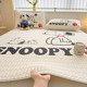 Printed latex mat three-piece summer season ice silk mat Snoopy air-conditioned soft mat machine washable 2026 new style