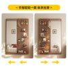 Sanmeng antique solid wood sliding hole board dressing mirror
