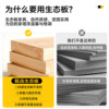 Sanmeng antique solid wood sliding hole board dressing mirror