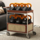 Sanmeng antique style movable sofa side trolley
