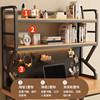 Sanmeng solid wood simple home study table small shelf