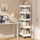 Can mobile bookshelf multi -layer children's storage shelves read household shelves small carts with wheels to land simplicity bookcase