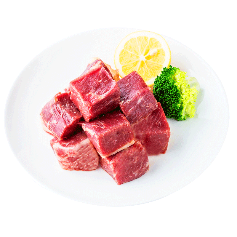 大庄园 原切牛腩块牛肉生鲜2kg冷冻生牛肉进口牛腩4斤