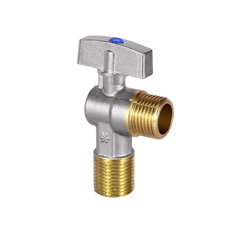 球芯全开大流量角阀全铜冷热水燃气热水器专用球阀三角阀开关4分
