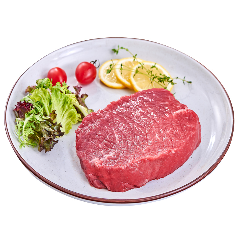 绝世食品旗舰店绝世进口蔬菜汁菲力牛排10片套餐儿童单片原肉整切健身牛排0