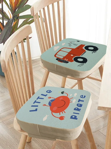 Детское дышащее кресло, мультяшный стульчик для кормления для домашнего использования для школьников для еды, подушка, увеличенная толщина