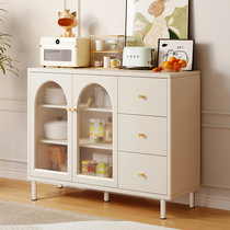 Cream Wind Dining Side Cabinet Home Kitchen Cabinet Locker Minima Modern Leaning wall One light and luxurious Dining Tea Water Cabinet