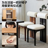 Solid wood dining chairs, home dining tables and chairs, simple modern, medieval island backrest chairs, designer makeup stools, hippopotamus chairs