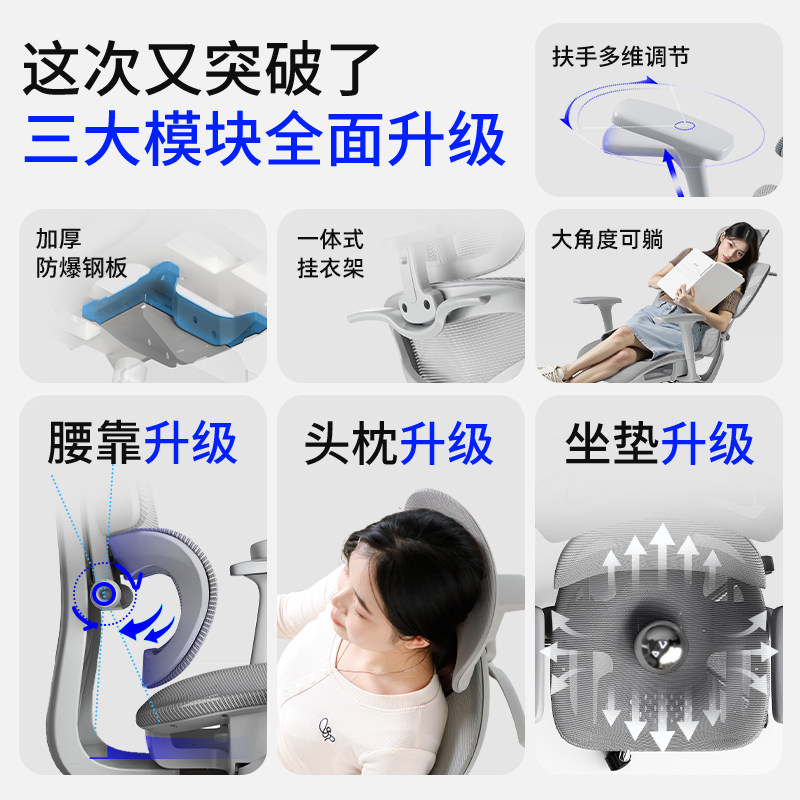 人体工学椅子靠背座椅护腰舒服久坐电竞游戏椅家用学习办公电脑椅,淘宝优惠券,粉丝福利购,淘宝优惠卷