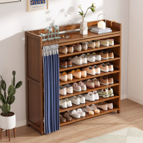 Full Nan WOOD SHOE RACK HOME DOORWAY 2023 NEW EXPLOITS CONTAINING DEVINER STRATIFIED SEPARATOR DUST-PROOF LIGHT YARN SHOE CABINET