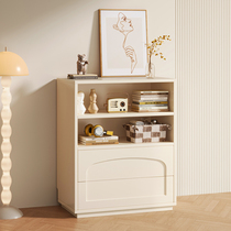 Style Cream Wind Dust Protection Bookshelf With Door Containing Cabinet Lockers Net Red Living Room Display Leaning Against Wall Home Bookcase