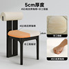 Solid wood dining chairs, home dining tables and chairs, simple modern, medieval island backrest chairs, designer makeup stools, hippopotamus chairs