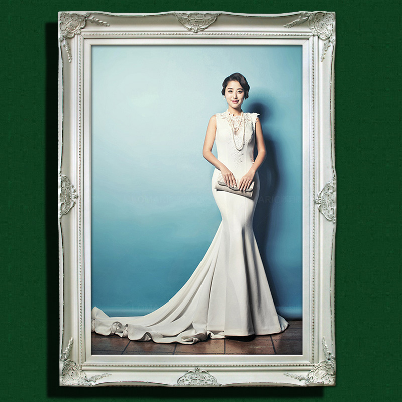 婚纱照相框水晶挂墙放大简约田园韩式包洗照片