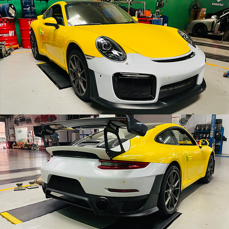 适用于保时捷991改装GT2RS包围套件911升级gt2前杠后杠尾翼12-18