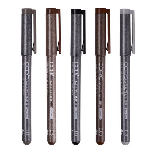 日本Copic针管笔防水勾线笔 动漫建筑设计绘图描边笔水彩棕色棕褐黑色勾线笔漫画设计绘图笔酷笔客针管笔 - 图3