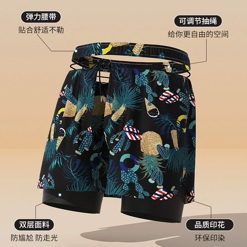 Warrior, мужской купальник, комплект для взрослых, двухэтажные пляжные штаны, плавательный аксессуар, новая коллекция, подходит для подростков, большой размер