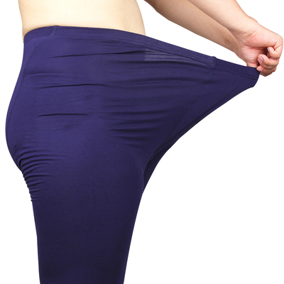 雅鹿大码秋裤男莫代尔薄款保暖裤胖童秋裤高弹宽松加肥加大衬裤