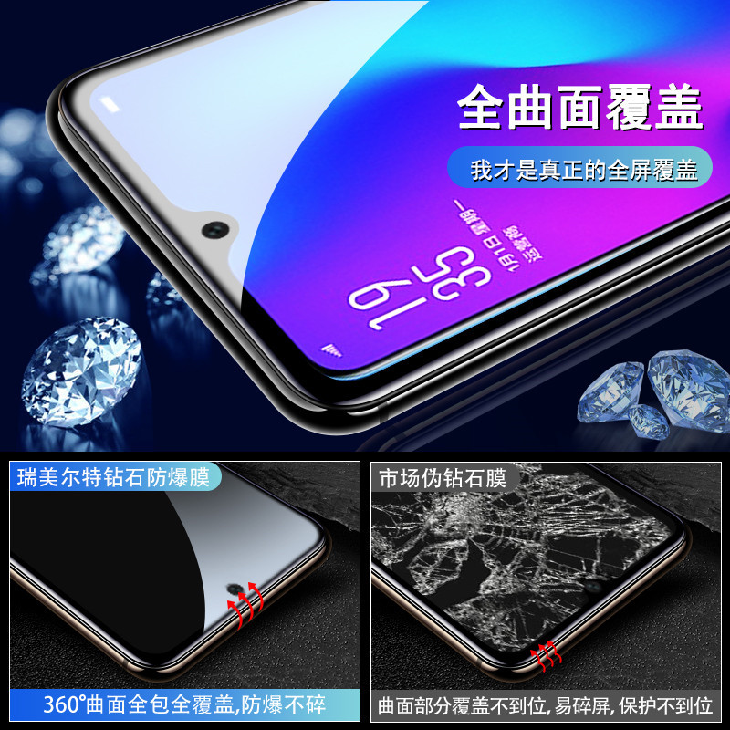 oppoR15钢化膜opporeno9/8/7/6R11防窥r9S/r17pro全屏oppoA1Pro手机oppok9k5k3k10A5a72a32a8a93a96a9a11x4se-图2