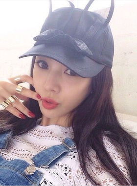 可爱兔耳朵明星同款潮女包邮帽子