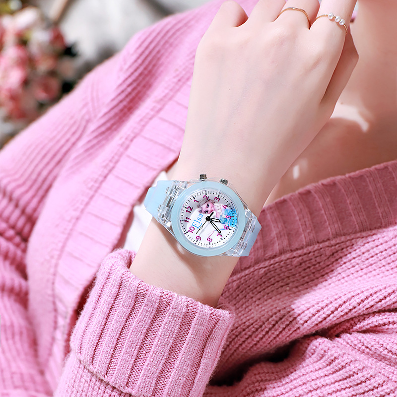 New Disney Frozen Princess Pattern Children Watch Toys Fashi-图3