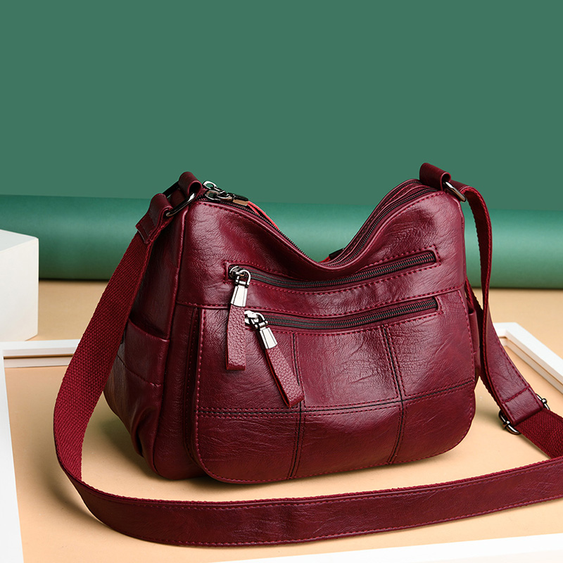 High Quality Leather Luxury Handbags Women Bags Designer Sho - 图0