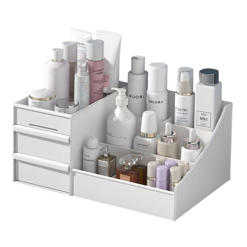 Cosmetic Makeup Organizer With Drawers, Plastic Bathroom Ski-图2