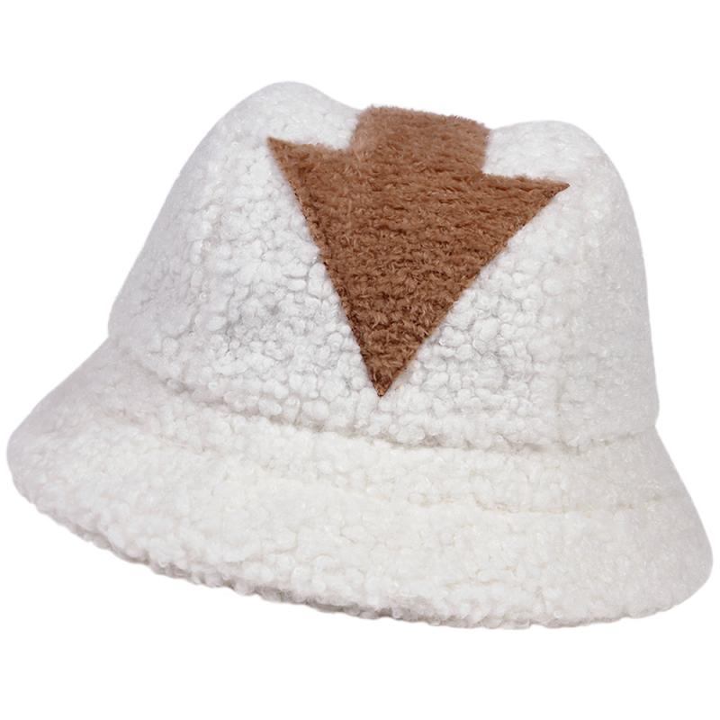 appa bucket hat Lamb wool hat winter warm Fishing Caps Faux - 图1