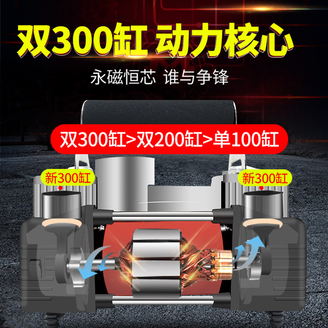 220V household air pump double cylinder high pressure