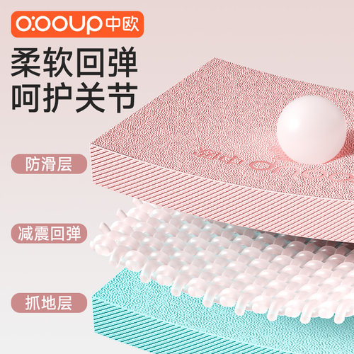 平衡垫瑜伽垫平板支撑垫核心训练软垫健身加厚防滑健腹轮跪垫减震 - 图1