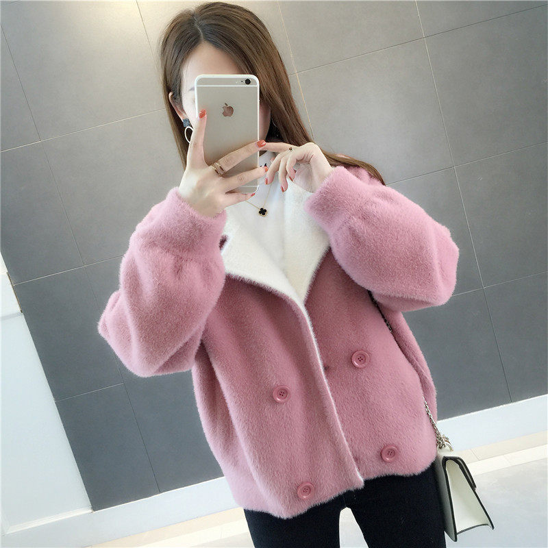 秋冬女装2020新款韩版短款女士毛衣 懿彩服饰短外套