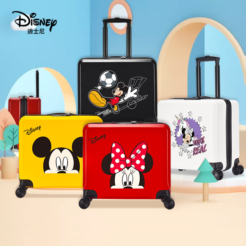 迪士尼女童可坐骑男孩小型行李箱 正能箱包旅行箱