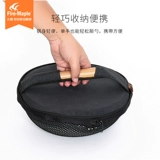 Huafeng Mountain House House Wok Outdoor Wild Booth Hot можно сложить и хранить деревянную ручку -ручку -приготовленная плита для отправки деревянной лопаты