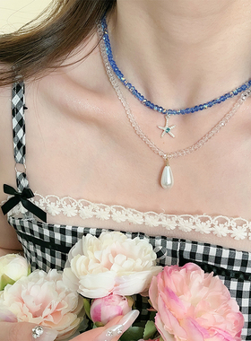 高级感串珠吊坠项链女2025新款