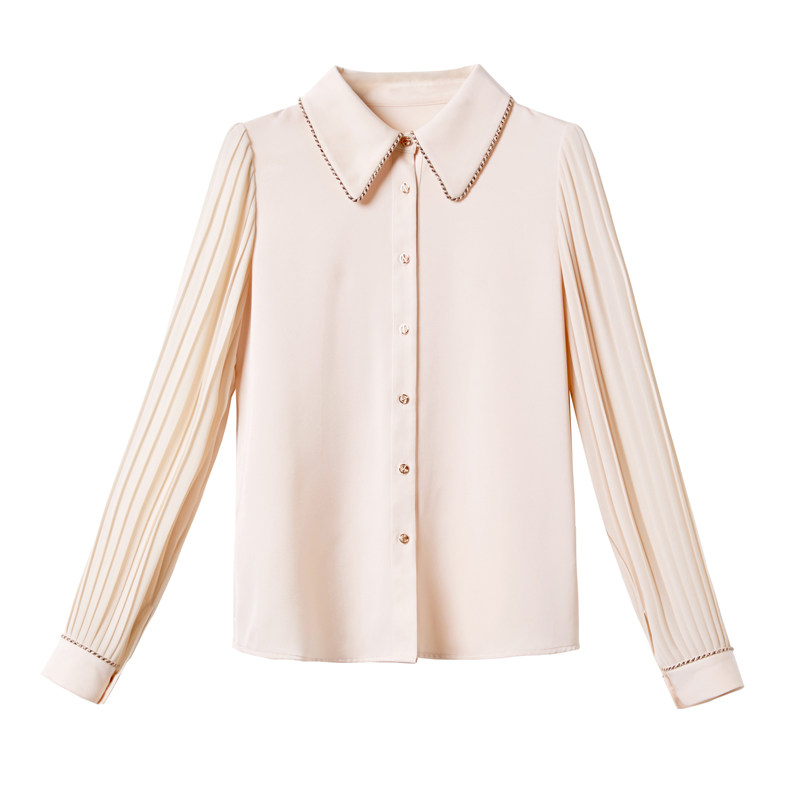秋装女2020新款设计感小众雪纺衬衫 艾悦炀衬衫