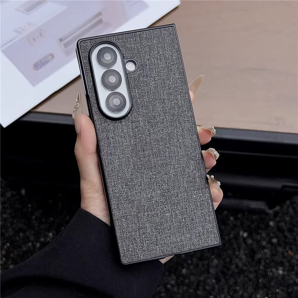 适用三星fold7手机壳galaxyzfold7商务皮革z6折叠屏foid5超薄w25保护套w24创意flod4皮纹ford3男女folder新款 - 图1