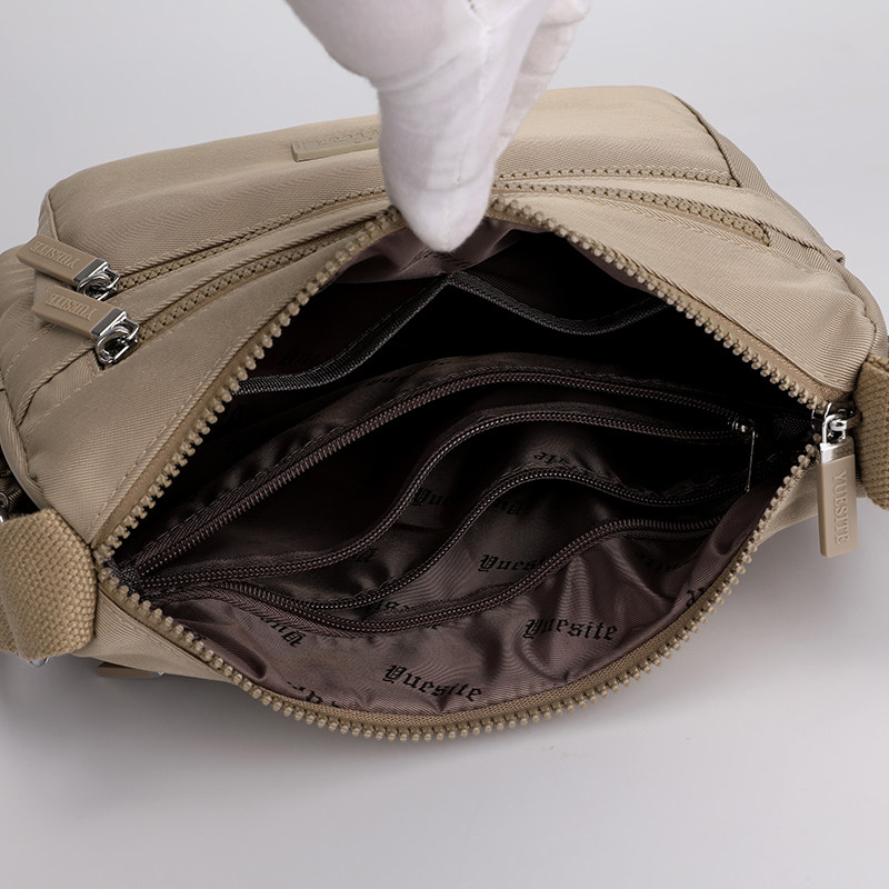 帆布妈妈包女2023新款百搭斜挎包 雅来帝诺女士包袋